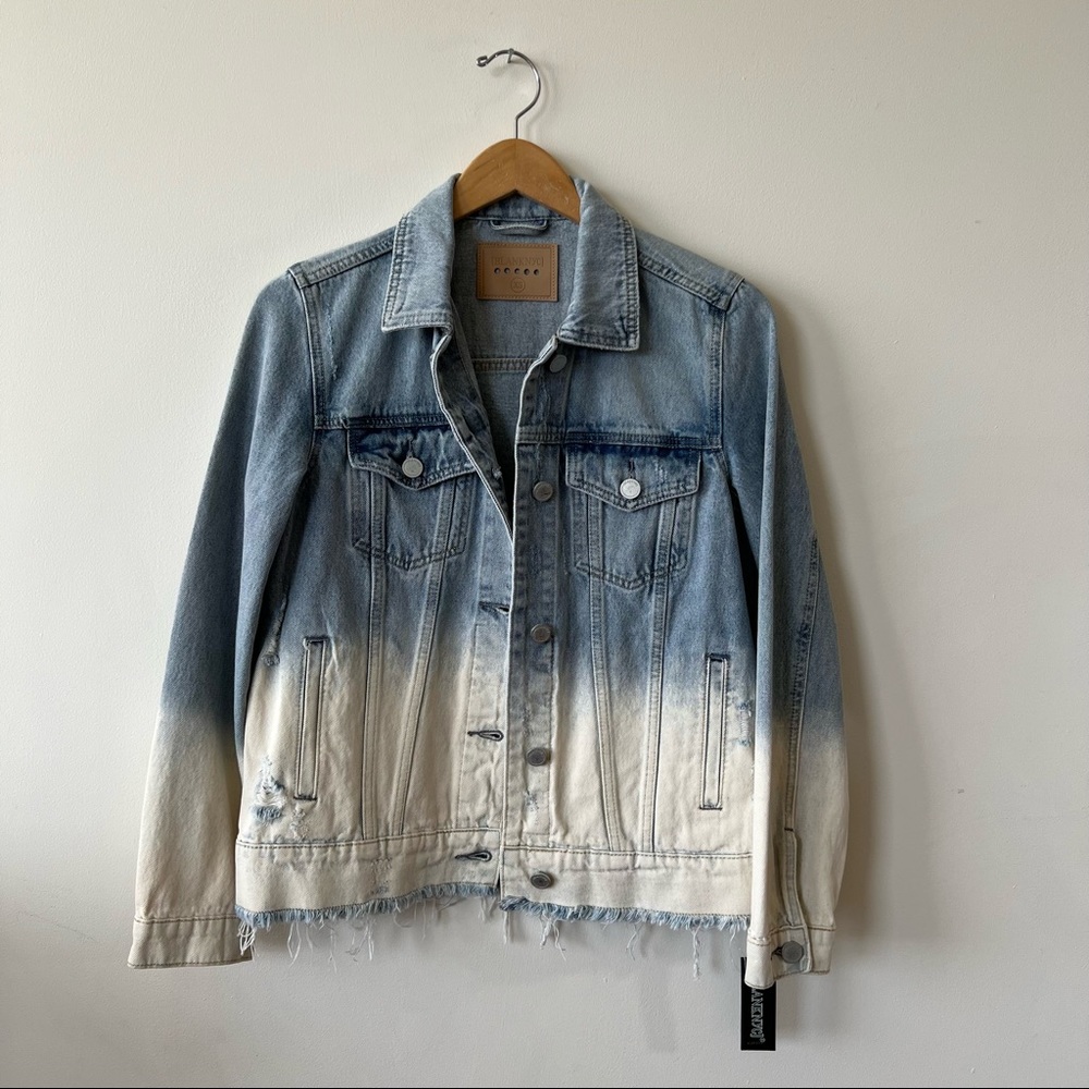 Blanknyc | Distressed Dip Dyed Ombre Denim Jean Jacket